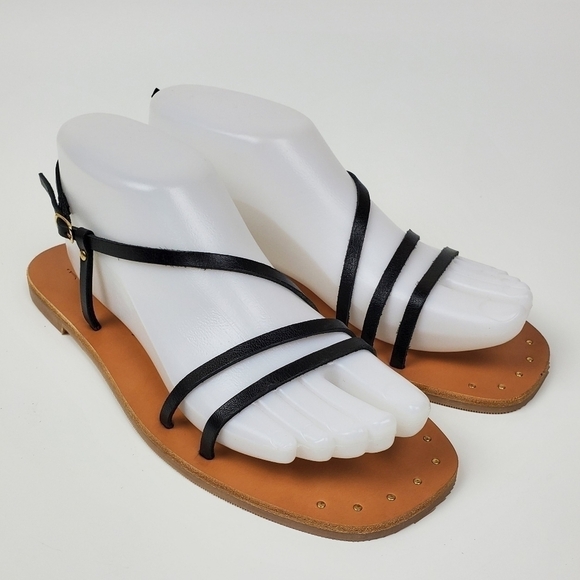 Joie Baja Leather Strappy Flat Sandal NEW 37.5 - Picture 12 of 12